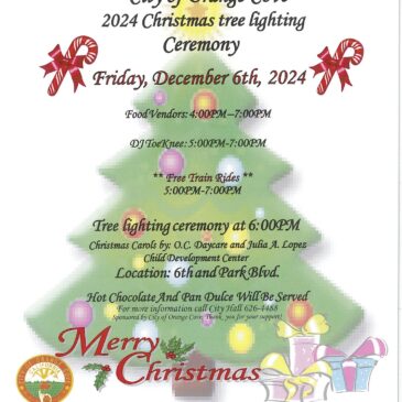 City of Orange Cove 2024 Christmas tree lighting Ceremony